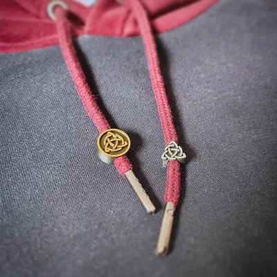 Hạt xỏ dây áo hoodie họa tiết Celtic