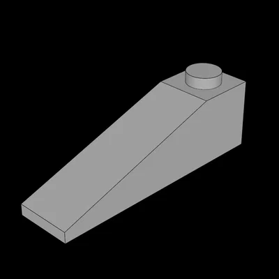 Gạch dốc Lego 4x1 tương thích - File in 3D mô hình lắp ráp