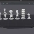 Bộ cờ vua 3D mô hình The Simpsons và South Park độc đáo - Thumbnail 2