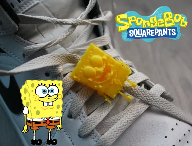 Phụ kiện trang trí dây giày và hoodie hình Spongebob in 3D - Image 1