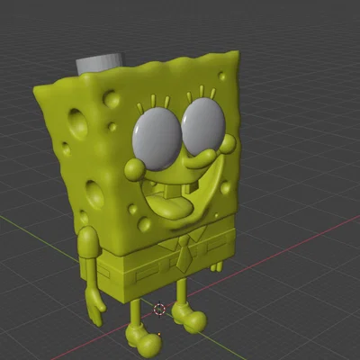 Phụ kiện trang trí dây giày và hoodie hình Spongebob in 3D