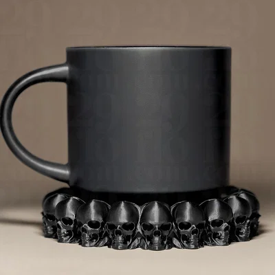 Đế lót ly đầu lâu (Skull Coaster)