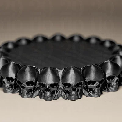 Đế lót ly đầu lâu (Skull Coaster)