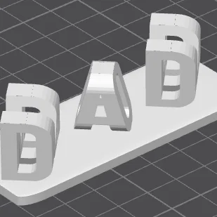 Mô hình trang trí MOM DAD 3D - Quà tặng ảo ảnh thị giác độc đáo