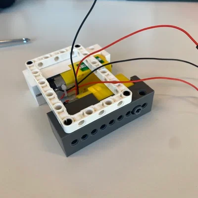 Ngàm gắn động cơ DC TT và đầu chuyển trục tương thích Lego