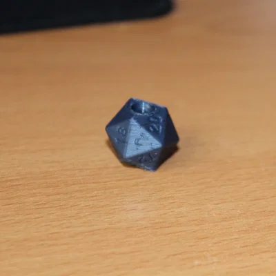 Hạt trang trí hình xúc xắc D20 (D20 Bead) cực chất cho dây áo và giày