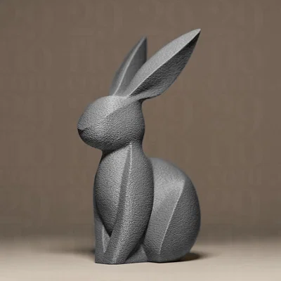 Tượng Thỏ Thanh Lịch (Elegant Bunny Figurine)