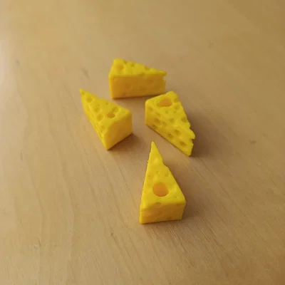 Hạt chặn dây áo hình miếng phô mai (Cheese Bead) in 3D độc đáo