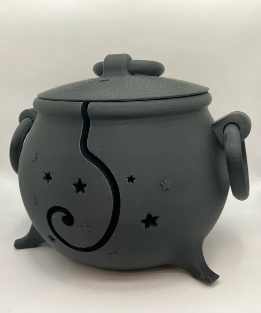 Bát đựng len hình nồi phù thủy (Witches' Cauldron Yarn Bowl) in 3D - Image 1