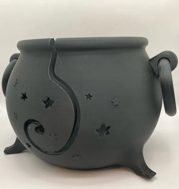 Bát đựng len hình nồi phù thủy (Witches' Cauldron Yarn Bowl) in 3D - Image 3
