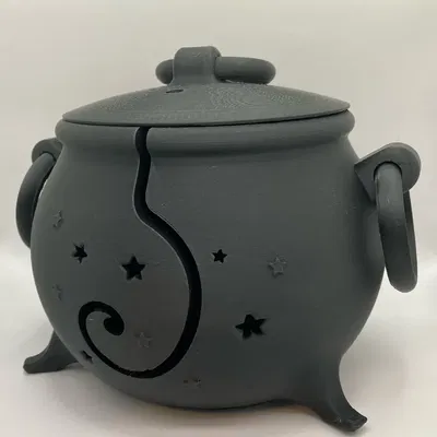 Bát đựng len in 3D hình nồi phù thủy (Witches' Cauldron Yarn Bowl)