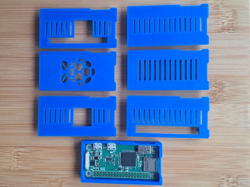 Vỏ case Raspberry Pi Zero & Zero 2 - Khớp nối, không ốc vít, có khe tản nhiệt & camera - V2 - Image 2