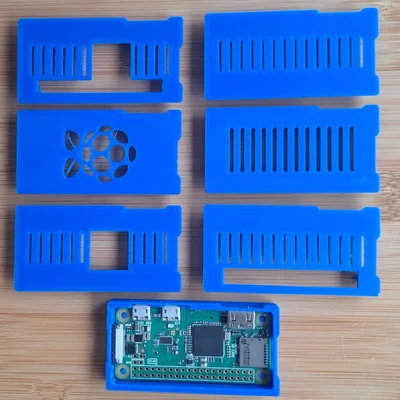 Vỏ case Raspberry Pi Zero & Zero 2 - Khớp nối, không ốc vít, có khe tản nhiệt & camera - V2