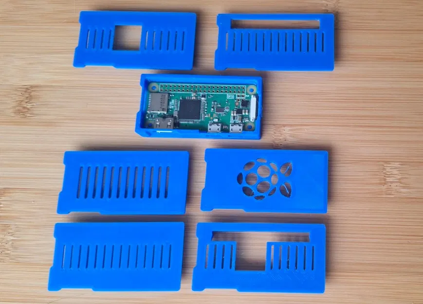 Vỏ case Raspberry Pi Zero & Zero 2 - Khớp nối, không ốc vít, có khe tản nhiệt & camera - V2 - Image 4