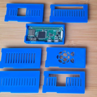 Vỏ case Raspberry Pi Zero & Zero 2 - Khớp nối, không ốc vít, có khe tản nhiệt & camera - V2