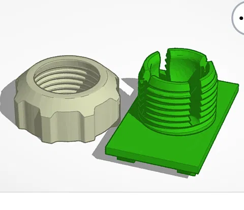 Giá đỡ màn hình xe hơi, 4 chấu 23mm x 36mm, khớp bi 17mm & đai ốc - Image 1