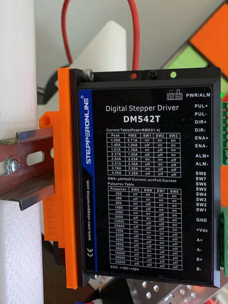 Ngàm gắn Din Rail cho bộ điều khiển động cơ bước DM542T - Image 3