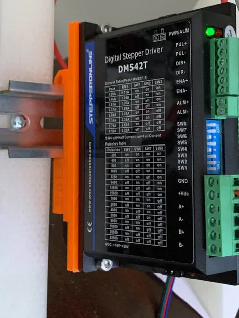 Ngàm gắn Din Rail cho bộ điều khiển động cơ bước DM542T - Image 4