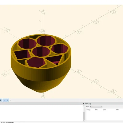 Khay đựng xúc xắc Dragon Egg - Tùy chỉnh bằng OpenSCAD