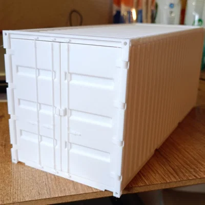 Mô hình Container 20ft tỷ lệ 1:24 (tương thích với tàu mô hình LGB/G-Scale)
