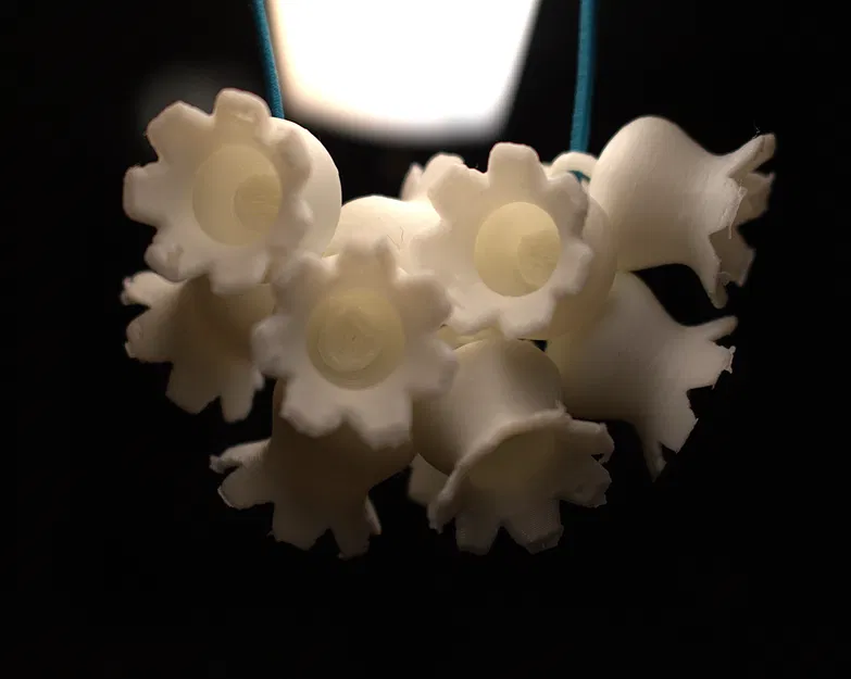 Mẫu in 3D hạt đính trang sức hình hoa Linh Lan tinh tế - Image 1