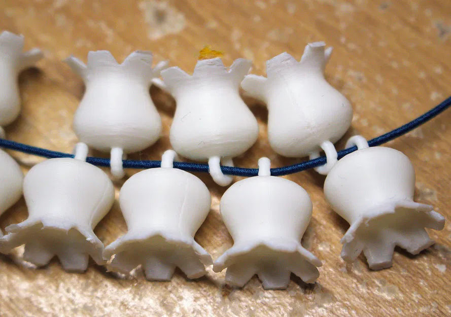 Mẫu in 3D hạt đính trang sức hình hoa Linh Lan tinh tế - Image 3