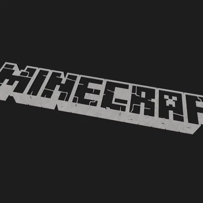 Mô hình logo Minecraft in 3D trang trí bàn làm việc cực chất
