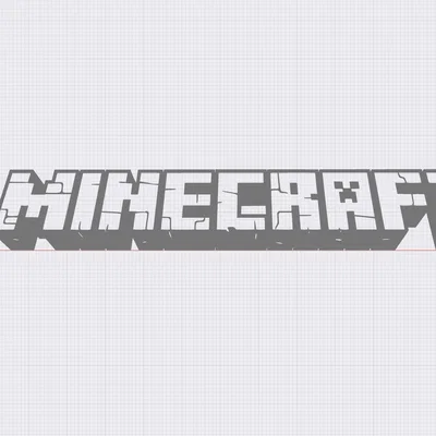 Mô hình logo Minecraft in 3D trang trí bàn làm việc cực chất