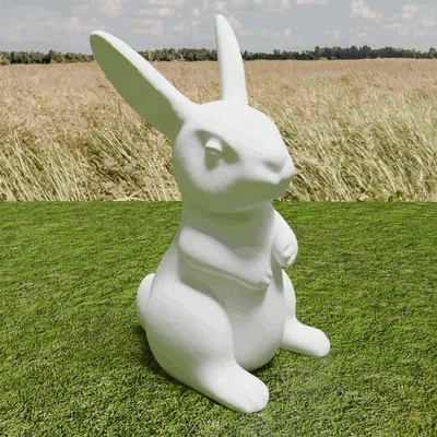 Mô hình chú thỏ Phục sinh (Easter bunny) trang trí dễ thương