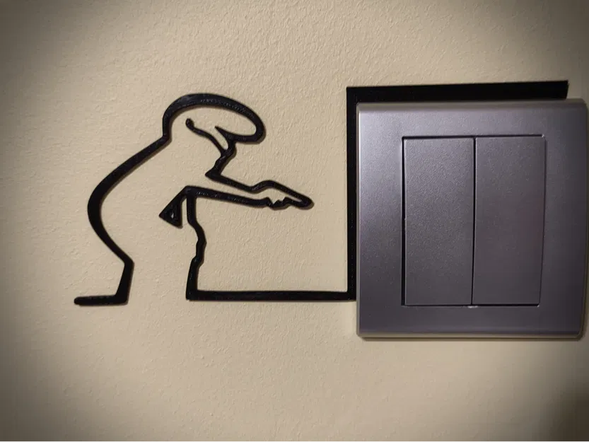 Mô hình trang trí công tắc hài hước – La Linea Balum 9 - Image 1