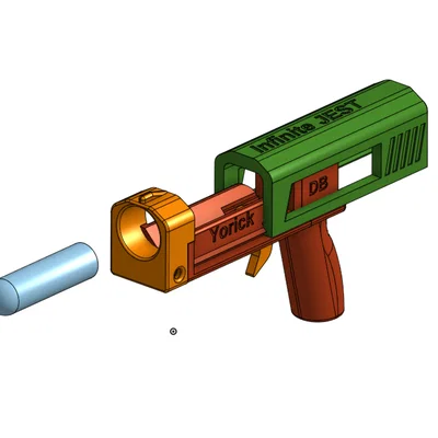 Yorick: Mẫu súng hand cannon Mega XL in 3D cực chất
