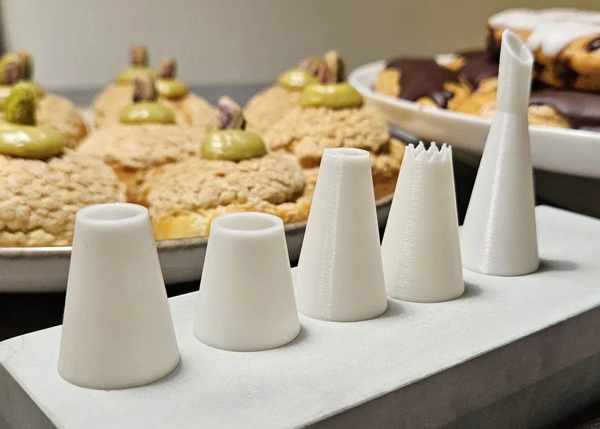 Bộ đầu bắt kem 3D đa năng cho làm bánh Éclair, Choux chuyên nghiệp - Image 1