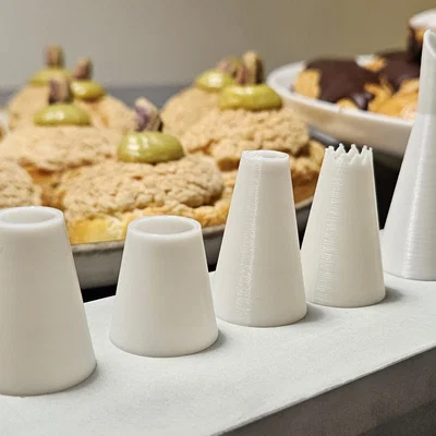 Bộ đầu bắt kem 3D đa năng cho làm bánh Éclair, Choux chuyên nghiệp