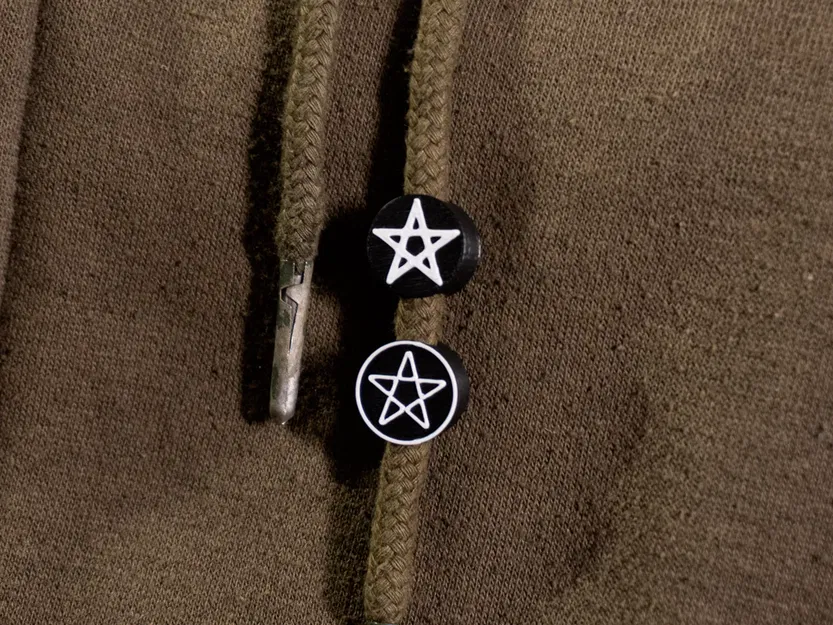 Hạt trang trí hình ngôi sao Pentagram - Image 1