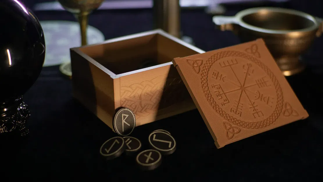 Bộ Rune Elder Futhark và Hộp Đựng - Image 2