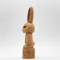 Mô hình Bunny Totem Pole – Tượng thỏ trang trí phong cách gỗ độc đáo - Thumbnail 5