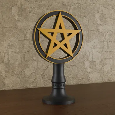 Đế Trưng Bày Ngũ Tinh (Pentagram Ritual Stand)