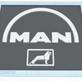 Mô hình logo xe tải MAN cổ điển và hình sư tử in 3D - Thumbnail 1
