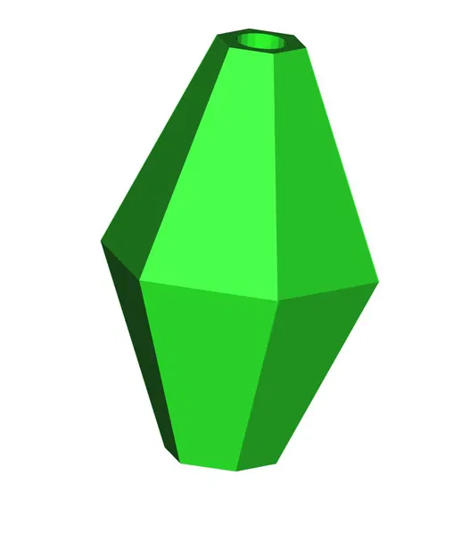 Mô hình hạt kim cương The Sims - Plumbob kèm đầu bịt dây kéo - Image 2