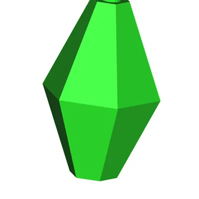 Mô hình hạt kim cương The Sims - Plumbob kèm đầu bịt dây kéo