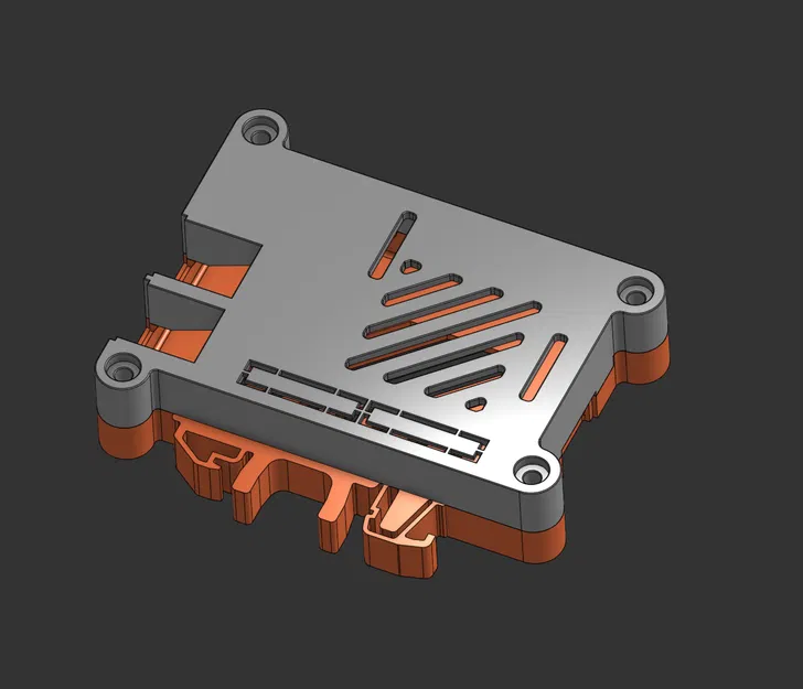 Giá đỡ Raspberry Pi 3 Model B gắn ray DIN (Hutschiene) - Image 1