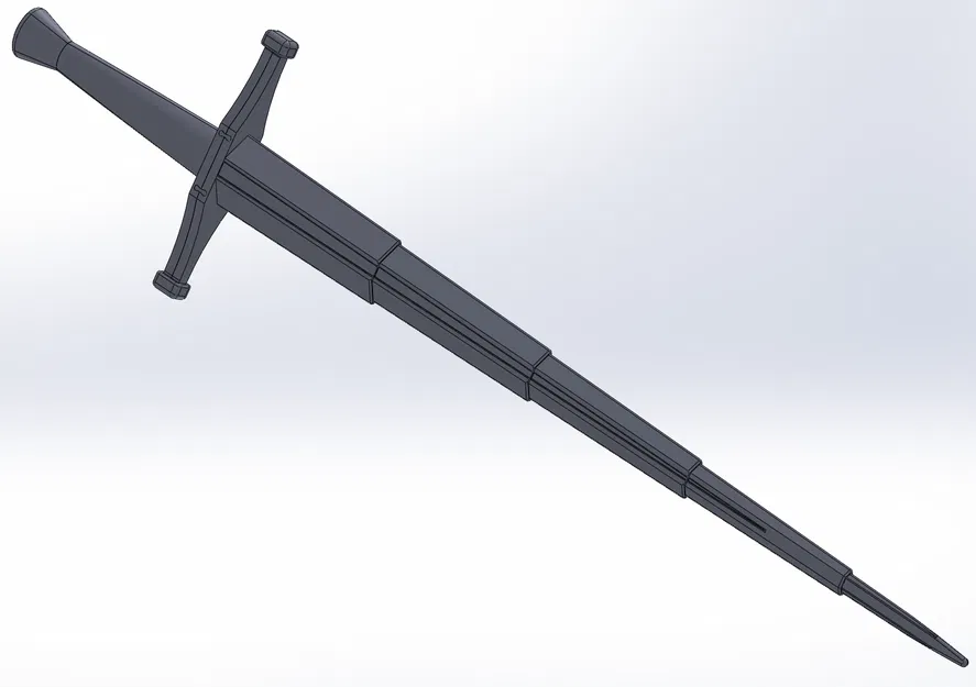 Kiếm Dài Trung Cổ Có Thể Thu Gọn - Image 1