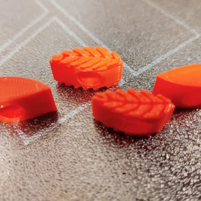 Hạt đính trang trí hình lá (Leaf bead) in 3D cực xinh