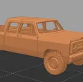 Mô hình Dodge Ram Crewcab in 3D (Print in place) - Thumbnail 1