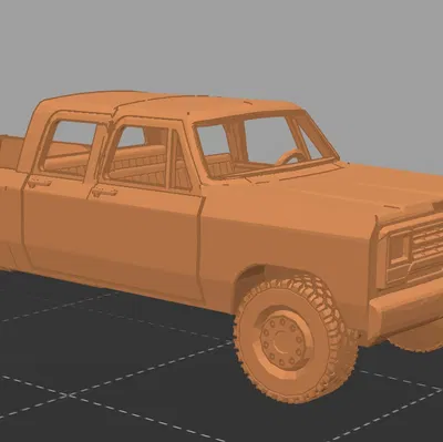 Mô hình Dodge Ram Crewcab in 3D (Print in place)