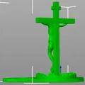 Mô hình Chúa Jesus chịu đóng đinh kèm đế cắm nến (3D Print) - Thumbnail 1