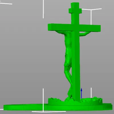 Mô hình Chúa Jesus chịu đóng đinh kèm đế cắm nến (3D Print)