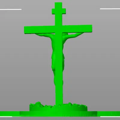 Mô hình Chúa Jesus chịu đóng đinh kèm đế cắm nến (3D Print)