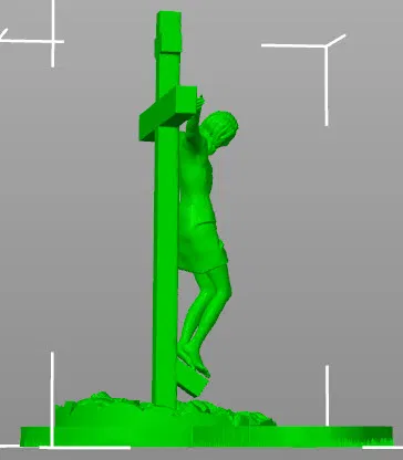 Mô hình Chúa Jesus chịu đóng đinh kèm đế cắm nến (3D Print) - Image 3