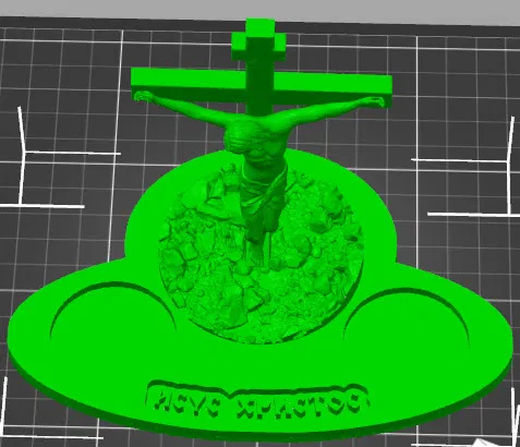 Mô hình Chúa Jesus chịu đóng đinh kèm đế cắm nến (3D Print) - Image 7